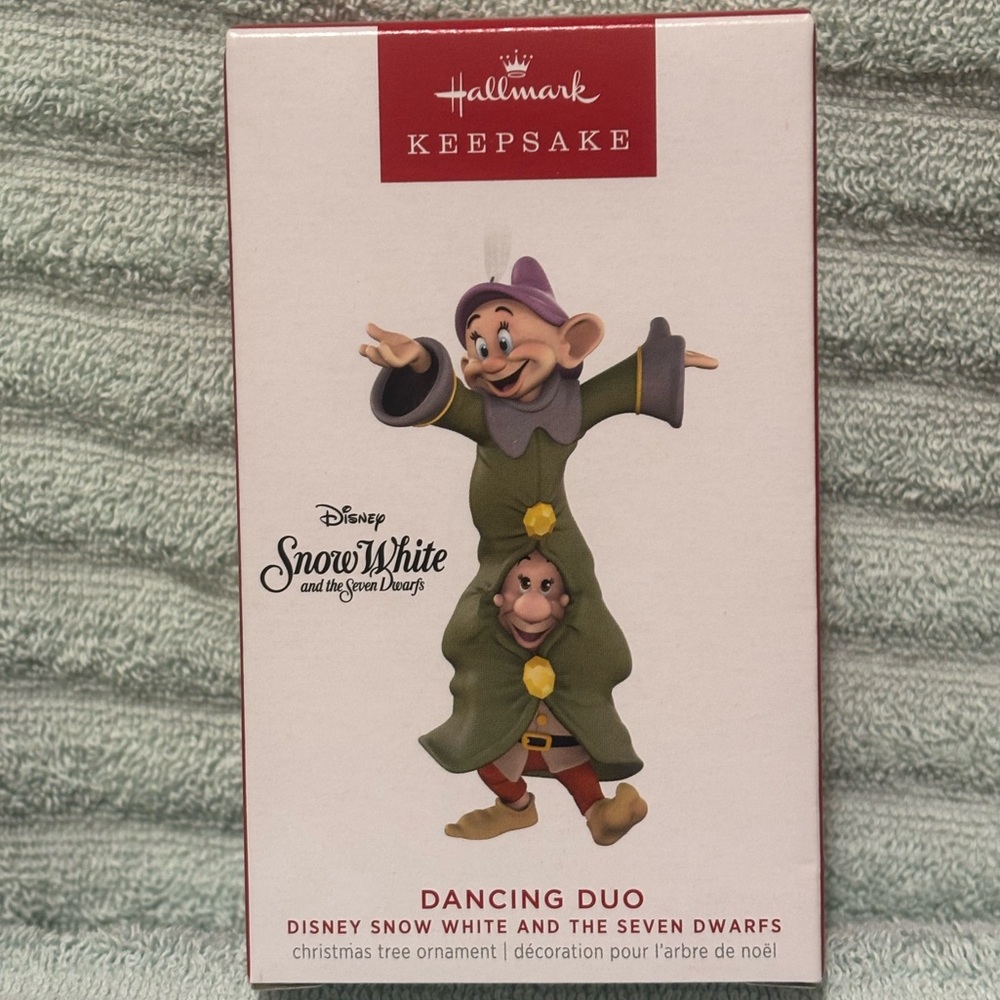 Hallmark Keepsake Disney Dancing Duo Costume in Green and Purple NIB